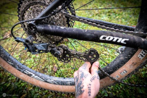 Bike chain store stuck in crank